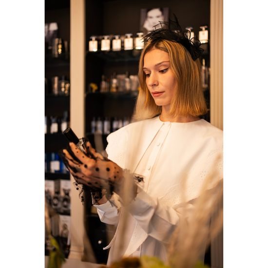 Fascinátor - levandulový