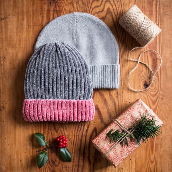 Kmplet šály a čepice Chinchillas šedý