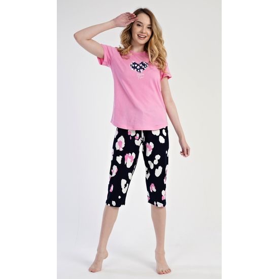 Dámské pyžamo kapri Jana - lososová