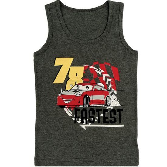 Chlapecký nátělník se širokými ramínky D šedá 1