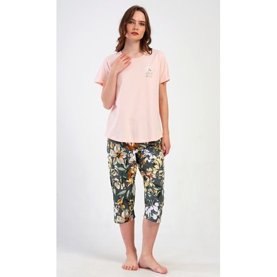 Dámské pyžamo kapri Marie - khaki