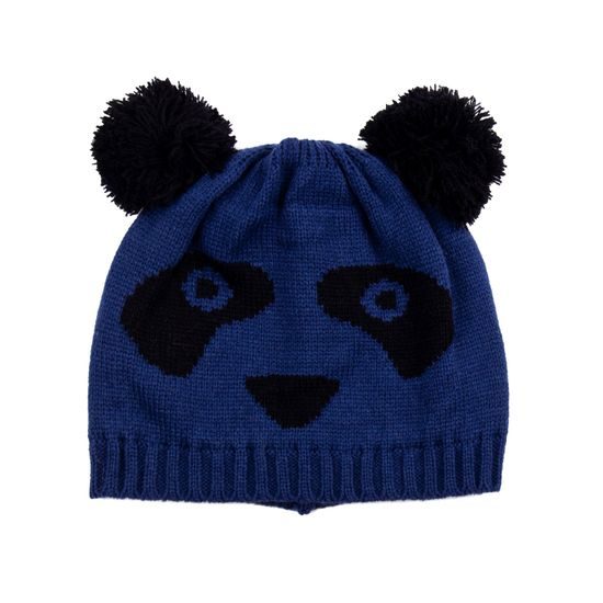 Čepice Panda - modrá
