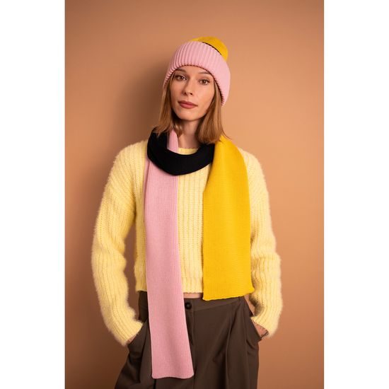 Čepice, šála - vícebarevná