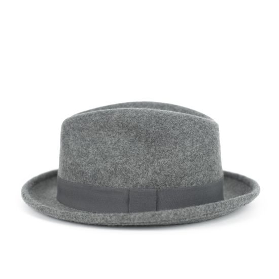 Dámský vlněný klobouk s úzkou krempou béžový