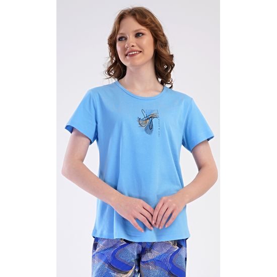 Dámské pyžamo kapri Eliza - modrá