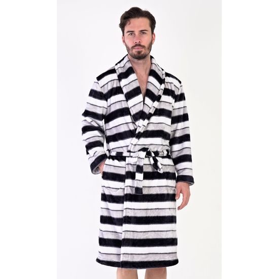 Pánský župan se šálovým límcem William - šedá