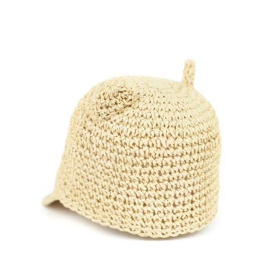 Roztomilý klobouček s oušky - béžový