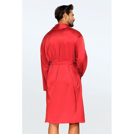 Pánský saténový župan Lukas červený