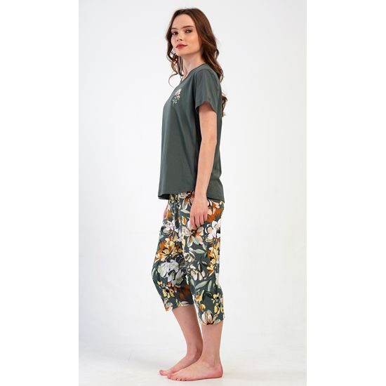 Dámské pyžamo kapri Marie - khaki
