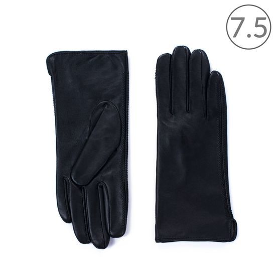 Dámské elegantní kožené rukavice šedé