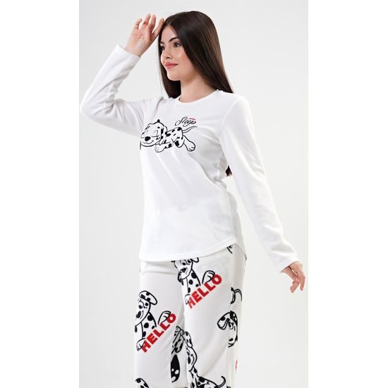 Dámské pyžamo dlouhé Sleep well - bílá