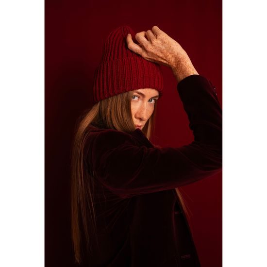 Klasická čepice - bordová