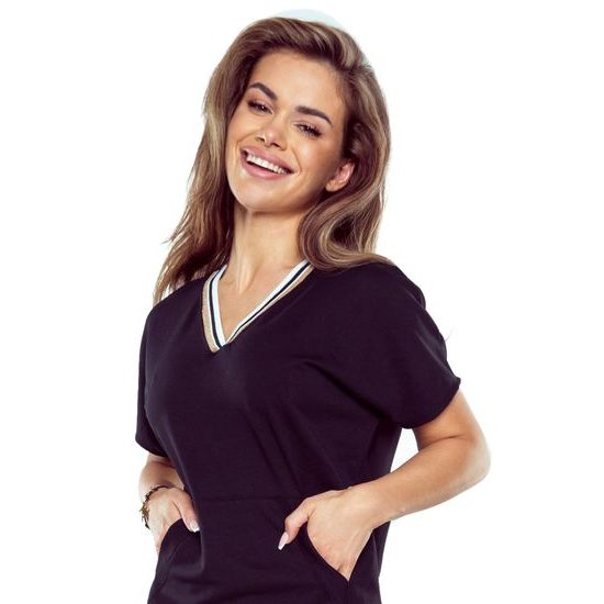 Noční košile Fleur black