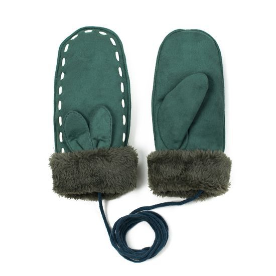 Červené palčáky s ouškama