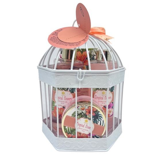 Dárková kosmetická sada Tropické květiny 3