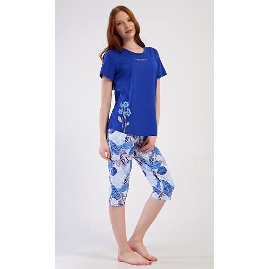 Dámské pyžamo kapri Julie - modrá