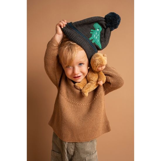 Čepice - tmavošedý