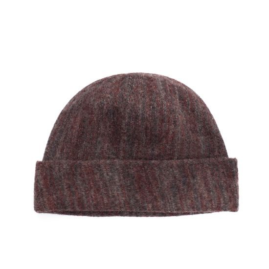 Elegantní zimní vlněná čepice rezavá