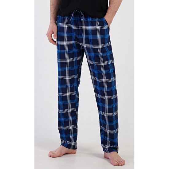 Pánské pyžamové kalhoty Matěj - tmavě modrá