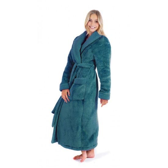 Dámský dlouhý hřejivý župan ALTA petrolejová