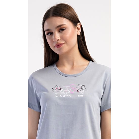 Dámské pyžamo kapri Mia - šedá