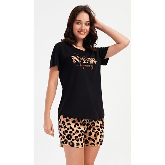 Dámské pyžamo šortky Laura - smetanová