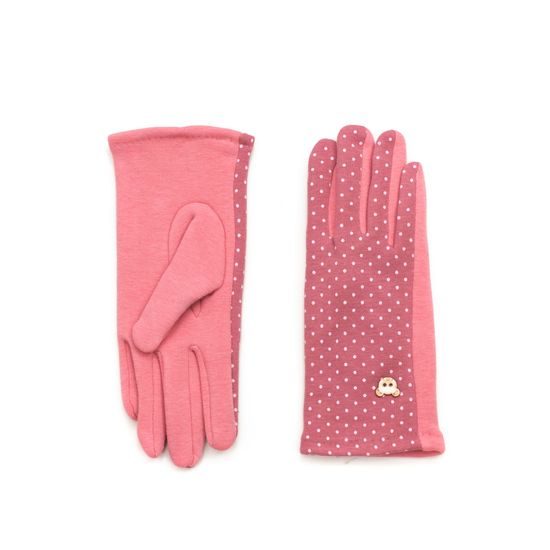 Hezké dámské rukavice růžové