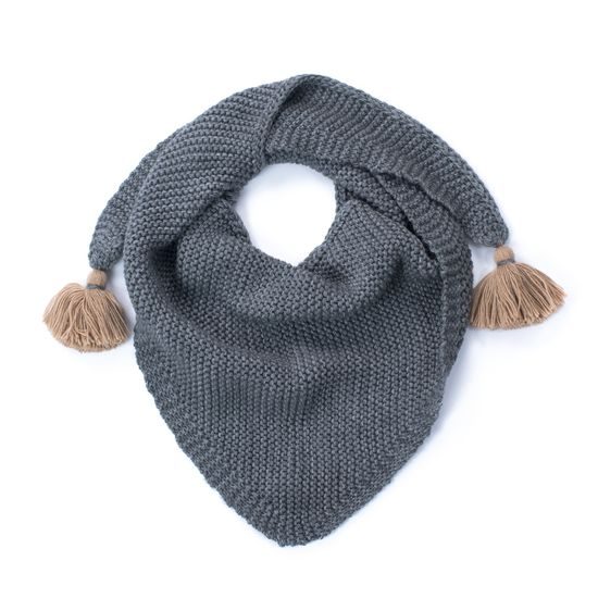 Stylový šátek světlešedý