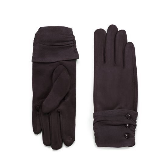 Elegantní rukavice s knoflíčky zelené