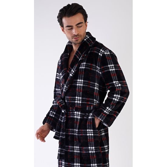 Pánský župan se šálovým límcem Ondřej - tmavě modrá