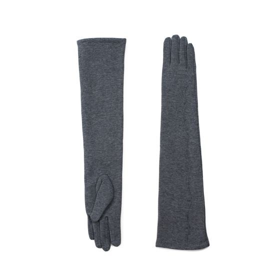 Dlouhé elegantní dámské rukavice šedé