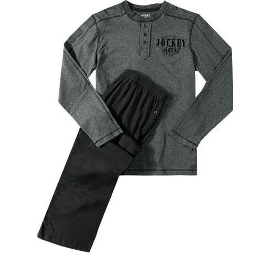 Luxusní pánské pyžamo JOCKEY 54038 šedý melír | pyžama s dlouhým rukávem | Pánská  pyžama, Pánské | Perfektní Prádlo.cz | Pohodlné noční prádlo, župany a  spodní prádlo pro Váš perfektní den!