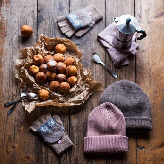 Pletené odepínací palčáky vzorované