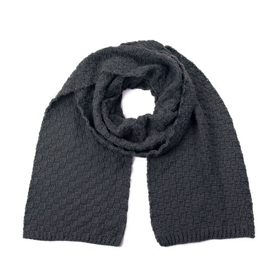 Klasická zimní šála s jednoduchou formou - černá