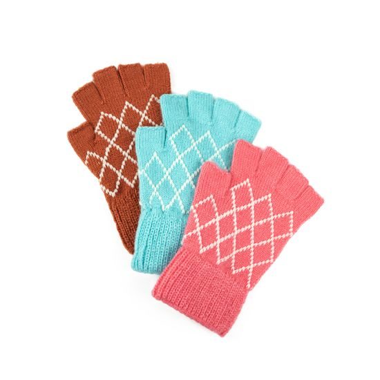 Dlouhé palčáky z příze špinavě růžové