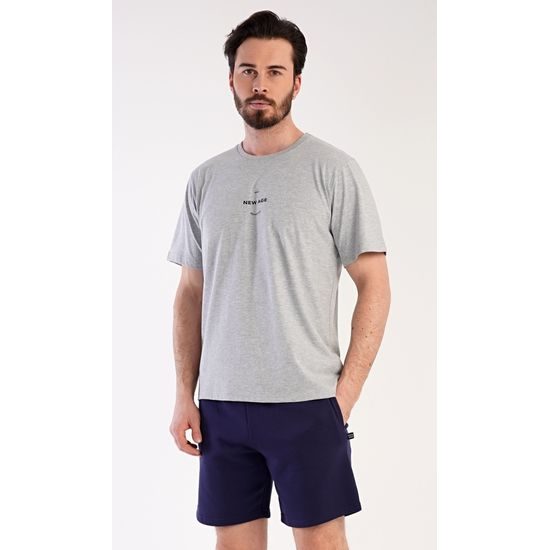 Pánské pyžamo šortky Andreas - šedá