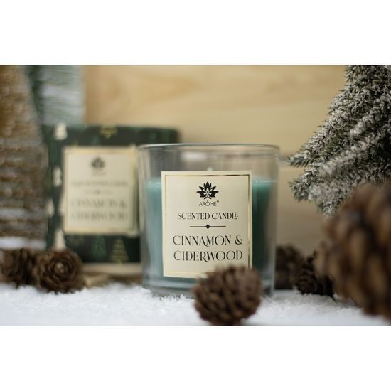ARÔME Svíčka 120 g, v papírové tubě, Fallen Snowflakes