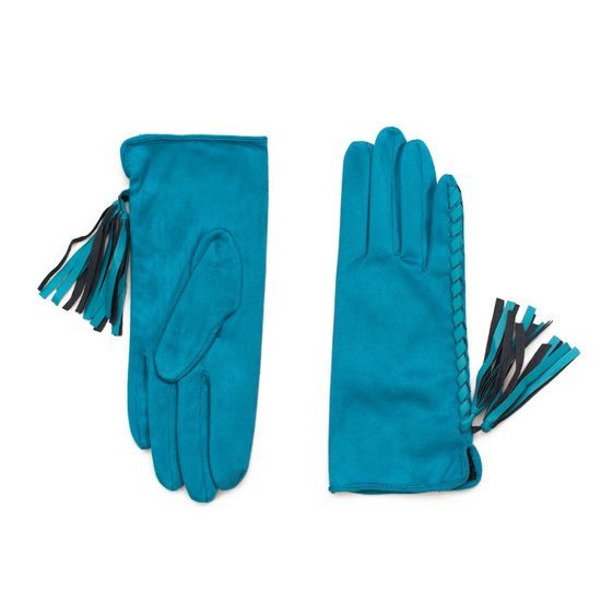 Hezké modré rukavice
