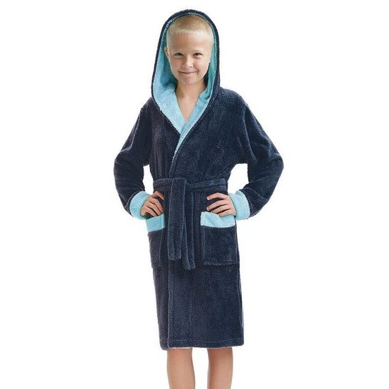 Dětský župan Mario tmavě modrý