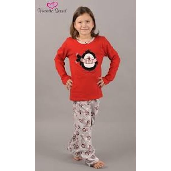 Dětské pyžamo dlouhé VIENETTA Tučňák se šálou - červená | Vienetta Secret |  dívčí pyžama dlouhá | dievčenské pyžamá, Detské pyžamá, Detské |  Perfektne-Pradlo.sk | ...pro Váš perfektní pocit každý den