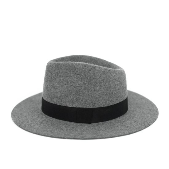 Podzimní dámský klobouk šedý