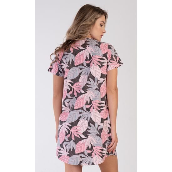 Dámská noční košile s krátkým rukávem Eva - lososová