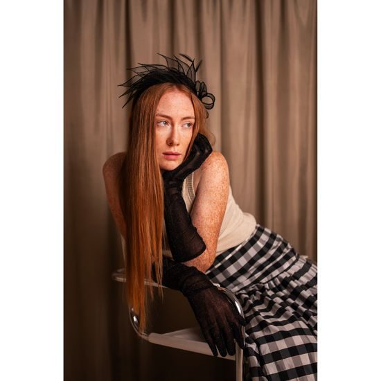 Fascinátor - levandulový