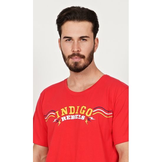 Pánské pyžamo kapri Indigo - červená