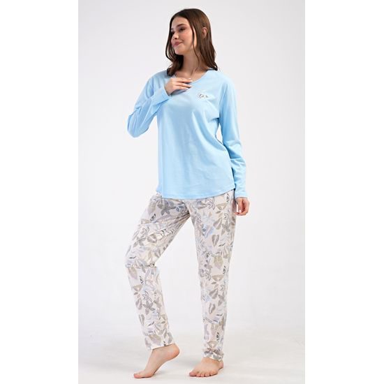 Dámské pyžamo dlouhé Alex - šedá