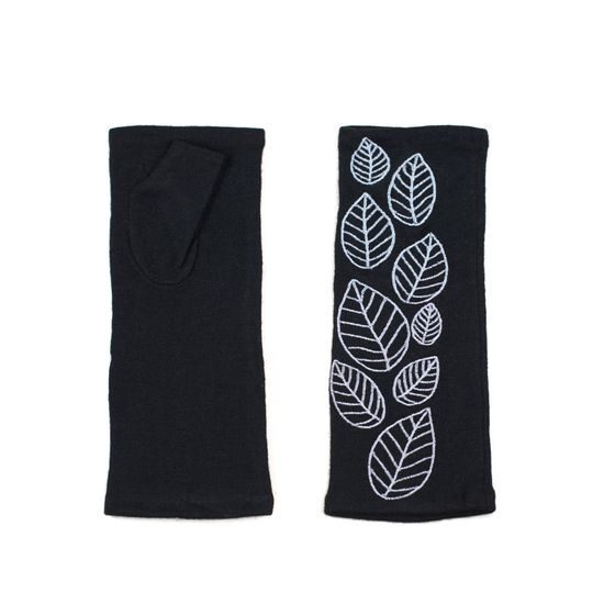 Rukavice bez prstů světle šedé