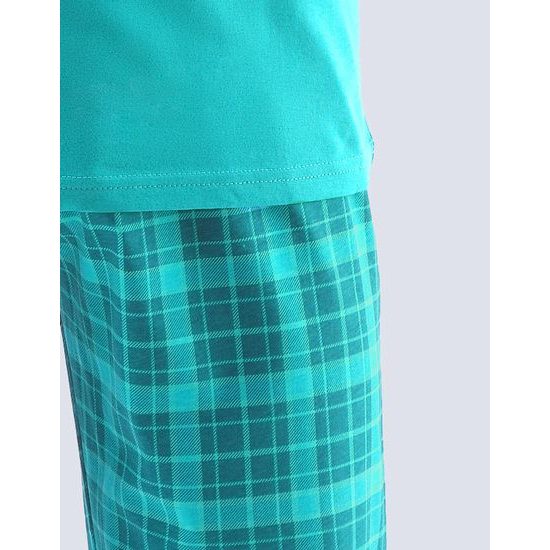 GINA dětské pyžamo dlouhé chlapecké, šité, s potiskem 69001P - šalvěj lahvová