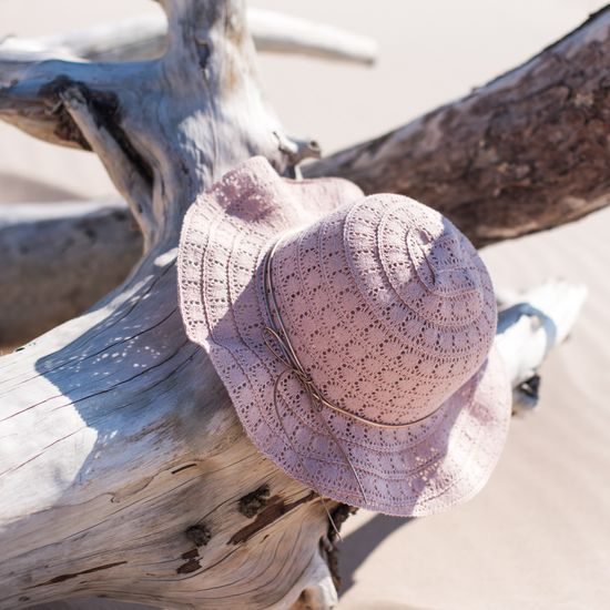 Letní dětský klobouk - ecru