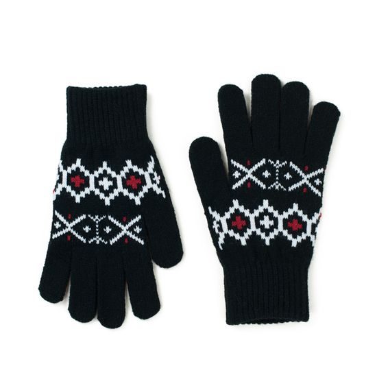 Sada čepice a rukavice - černá