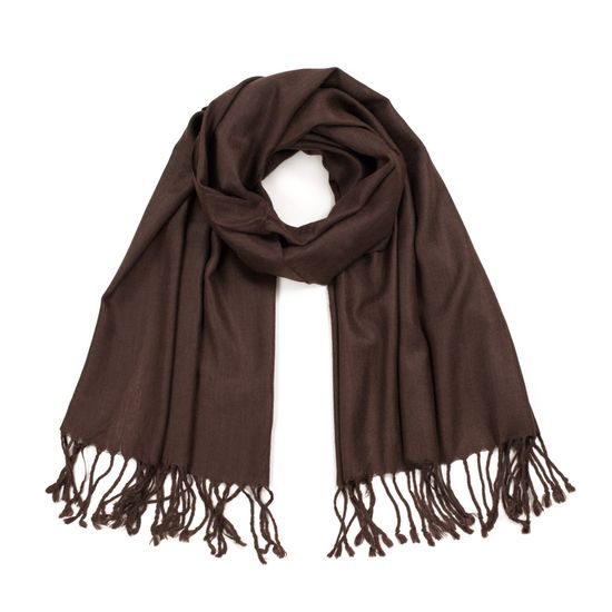 Klasický šál zakončený třásněmi - oranžový